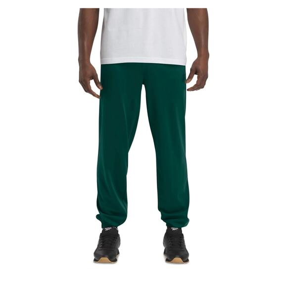Reebok Mens Regular fit Track Pants XL Green Solid # H659 - Picture 1 of 9